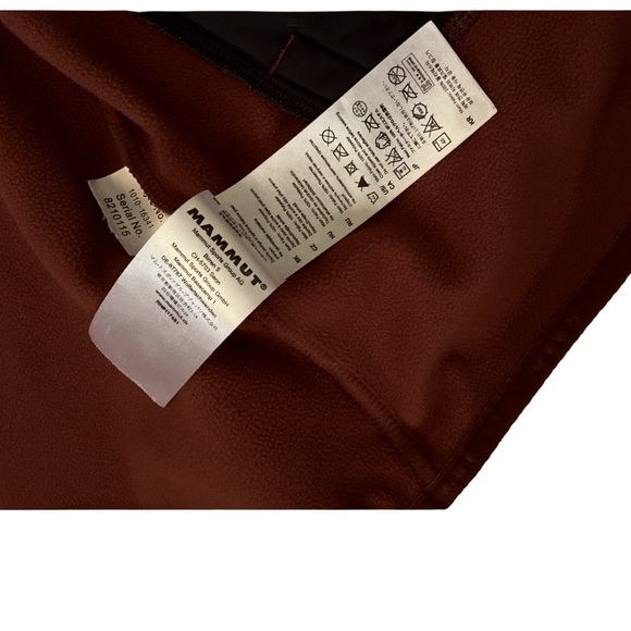 Mammut Borah Fleece Polartec Thermal Pro Soft-shell Hoodie Red Small - Picture 11 of 12
